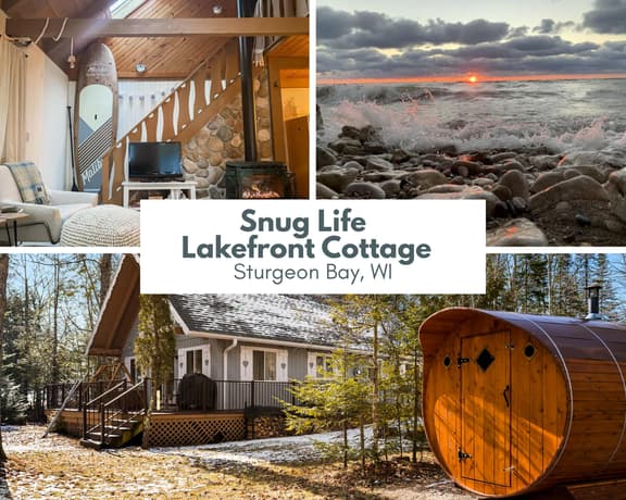 Snug Life - Sturgeon Bay Lakefront Cabin - Image 1